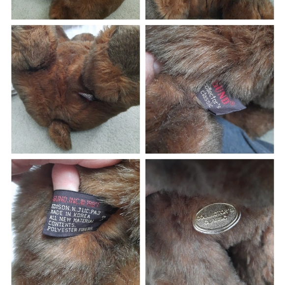 ☆SOLD☆Gund Brown Stuffed Animal Teddy Bear - Picture 6 of 6